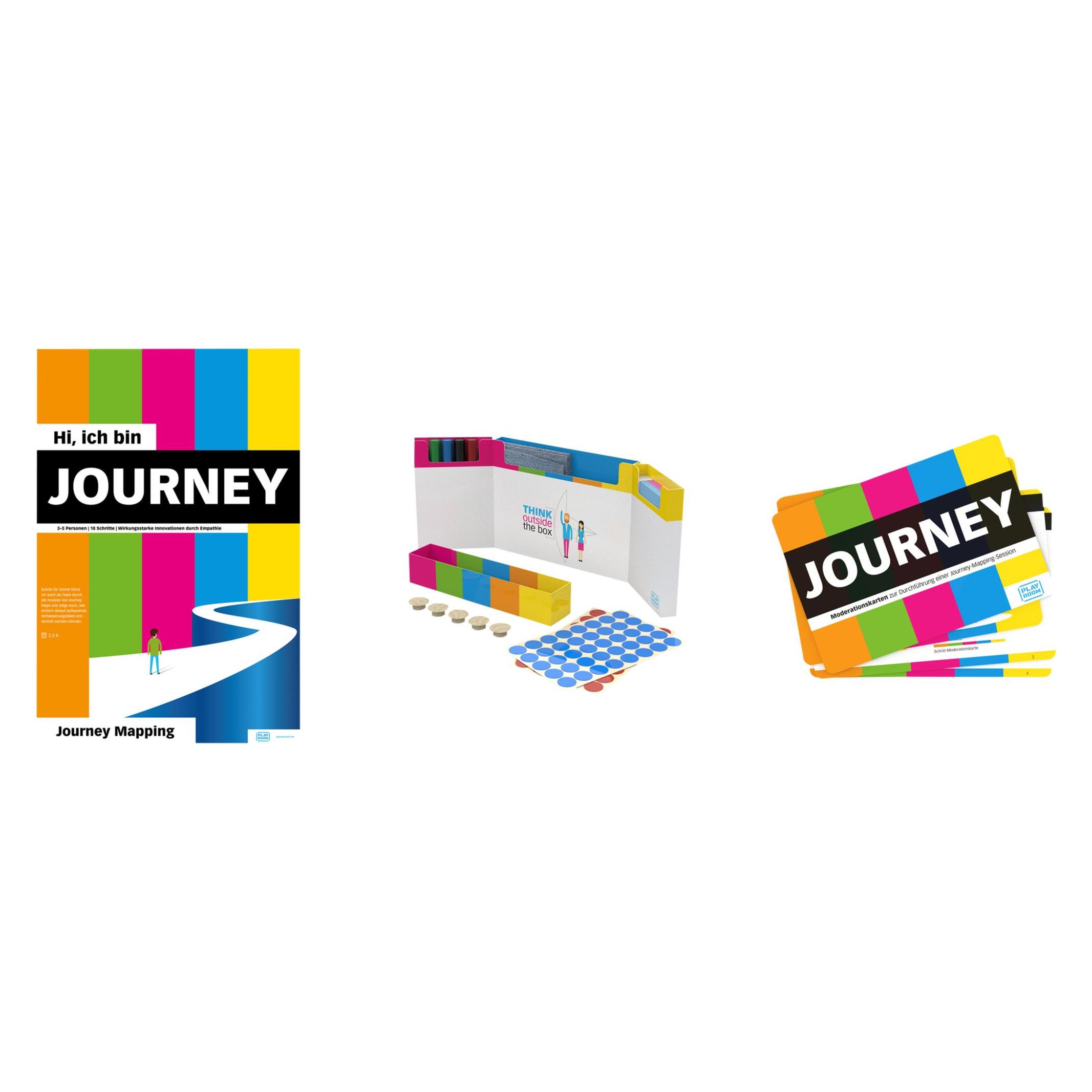 Playroom Moderationszubehör JOURNEY FLIP Starter Set GECKO Workshopset, bunte Marker, ein Mikrofaser (868879000)