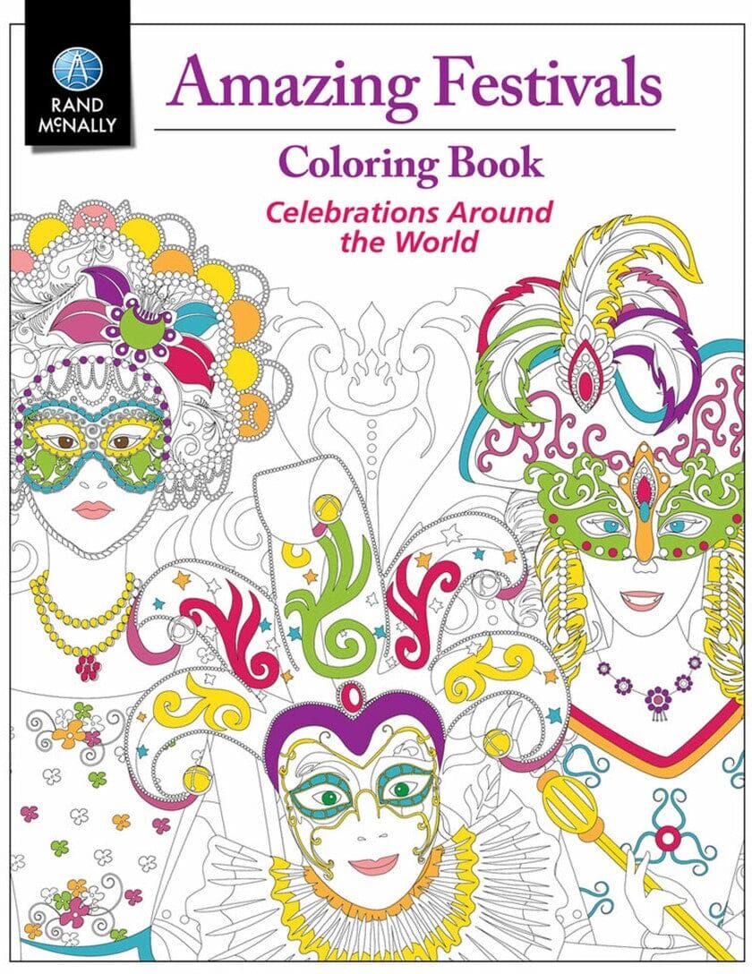 Livre de coloriage de festivals incroyables   Rand McNally