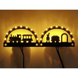 Massoth 8129570 Schwibbogen Außenbeleuchtung Dauerlicht mit LEDs Passend für (Modellbahn): Gebäude 1 Set
