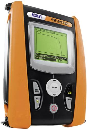 HT Instruments SOLAR I-VE Photovoltaik-Multimeter digital Datenlogger, Umwelt-Messfunktion CAT II 1000 V, CAT III 300V