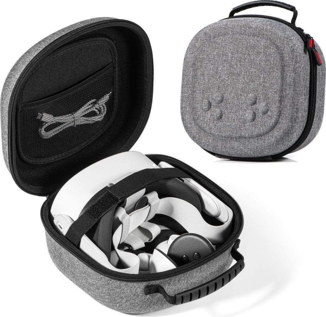 INF Meta Quest 3 Draagtas - Grijs - Compatibel met Meta Quest 3S, 3, 2 en Vision Pro