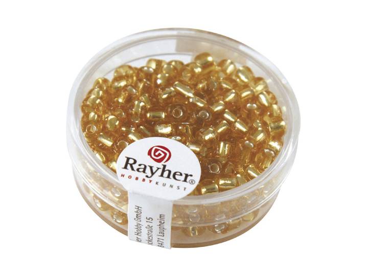 Rayher Rocailles mit Silbereinzug 4 mm 17 g