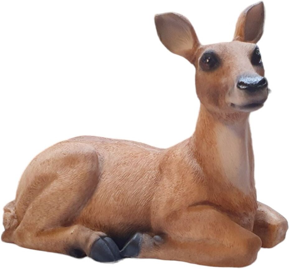 FD Figur Reh liegend, klein Polyresin 18 x 12 x 23 cm braun