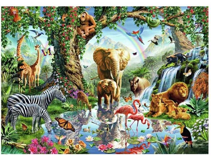 Ravensburger Avonturen in de Jungle - Puzzel 1000 stukjes - Dieren en natuur