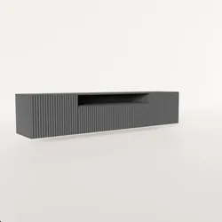 LOWBOARD VAREN 200/41/40 cm, Hängender TV-Schrank Graphitfarben