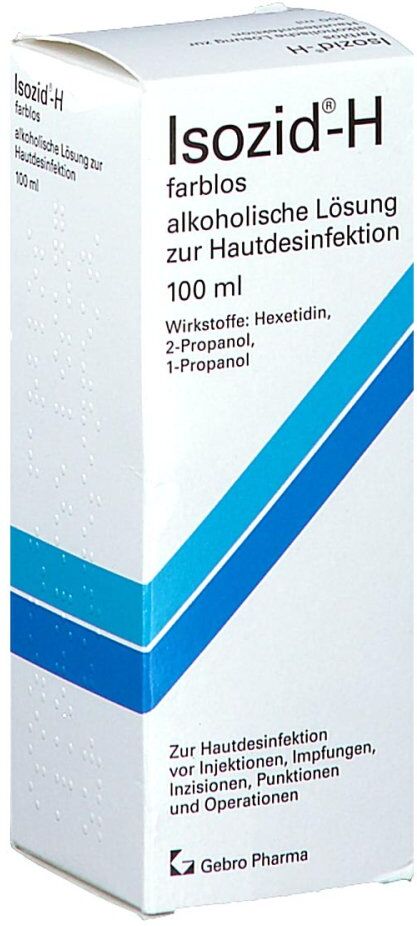 Isozid - H farblos zur Desinfektion der Haut 100ml