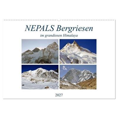 NEPALS Bergriesen im grandiosen Himalaya (Wandkalender 2027 DIN A2 quer), CALVENDO Monatskalender
