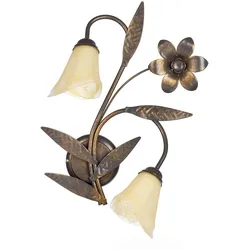 Wandleuchte Alga Bronzefarben max. 6 Watt Wandlampe