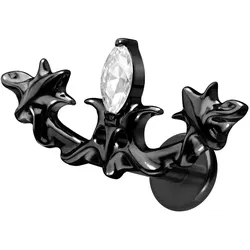 Titan Labret mit Innengewinde GOTISCHES DESIGN