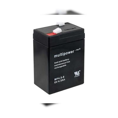 Powery Bleiakku (multipower) MP4.5-6 6V Lead-Acid für Hobby Camping Kinderfahrzeug Peg Perego