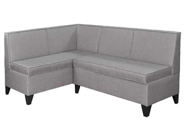 Rodnik Eckbank Look in grau, Sitzbank, Polsterbank mit Stauraum, Truhenbank 167x120 cm (kurzer Schenkel Links)