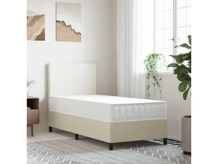 Taschenfederkernmatratze, 70 x 200 cm, mittlere Härte 7 Liegezonen, Schaumstoff und Federn, weiches atmungsaktives Gewebe, Handabzieher inklusive, komprimiert und gerollt
