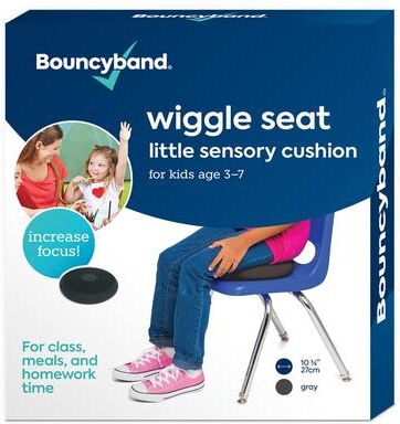 Bouncyband Little Wiggle Seat Sensory Cushion, Dark Gray
