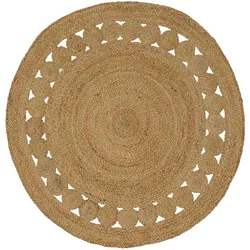 vidaXL, Teppich, Kamelen (Gestapelte Kreise) (120 cm)