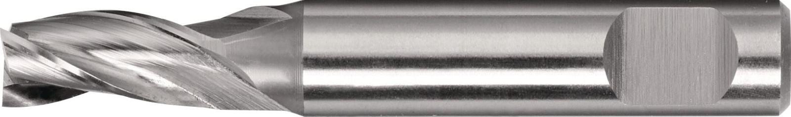 TECWERK Mini-frees voor boorgaten, 2 mm diameter, HSS-Co8, DIN 1835 B, 3 sneden, korte uitvoering