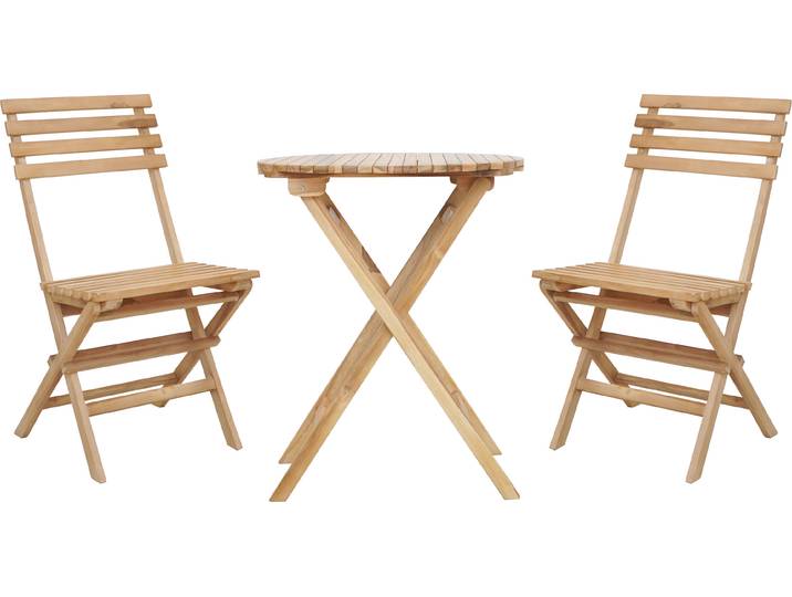 Axi Rae Table Et Chaise Bistrot\, 2 Chaises 1 Table\, Ensemble Bistro Extérieur En Bois\, 100% Teck - Salon De Jardin Bistrot\, Table Bistrot Pour