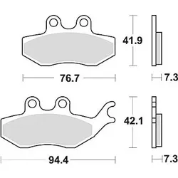 TRW Bremsbelag MCB 796 mit Zulassung