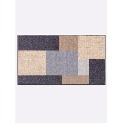 Fußmatte HEINE HOME Gr. 4, grau (taupe, grau), B:50cm H:7mm L:100cm, Polyamid, Teppiche, Fußmatte