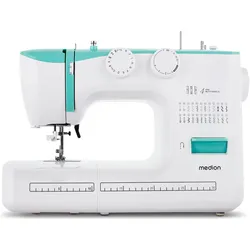 Medion Life SM60, Nähmaschine, Weiss, Türkis