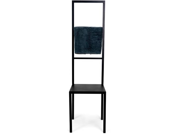 Spinder Design Wäscheleiter Hesta schwarz Stahl B 40 T 40 H 150 cm