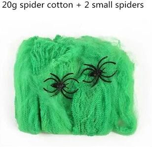 Uplift Picks Giant Black Spider Halloween Decoration green