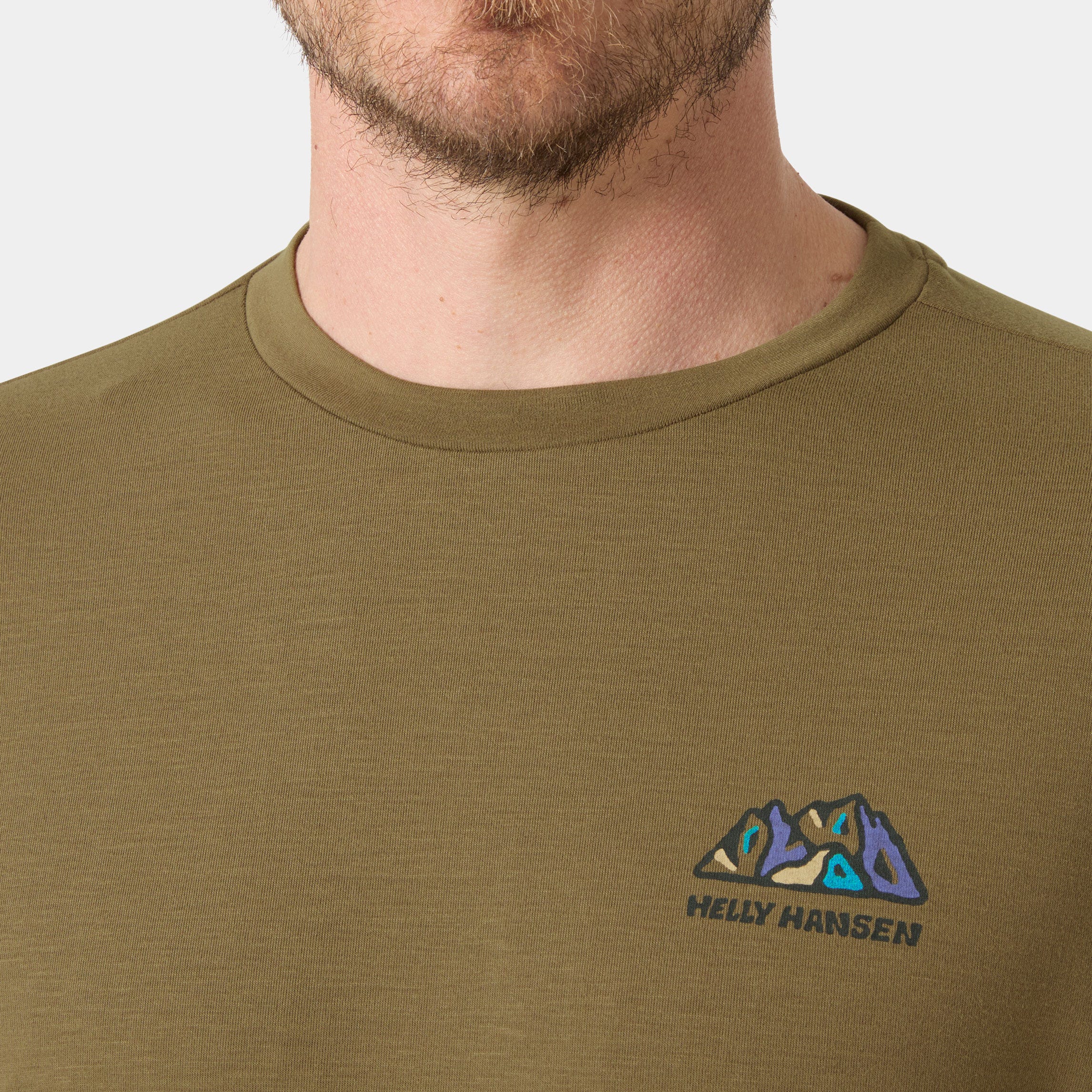 Helly Hansen Men's Skog Graphic Long Sleeve Tee - Brown - S
