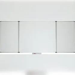MAUL Whiteboard Klapptafel, 100 x 120 cm, beschriftbar, magnethaftend, trocken abwischbar, kunststoffbeschichtet