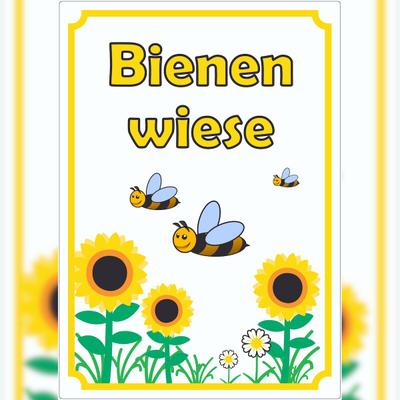 HB-Druck Aufkleber Bienenwiese A6 (105x148mm)