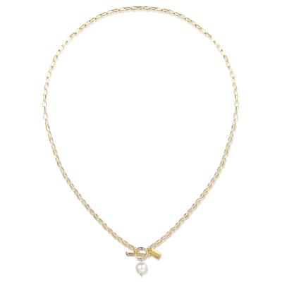 Perlenkette AILORIA "Halskette SAYURI", Damen, gold, Halsketten Perlenkette