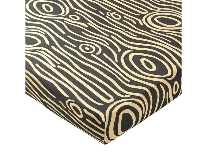 Drap-housse en coton beige 160x200x28cm