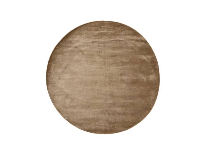 Linie Design Lucens Teppich rund Mustard