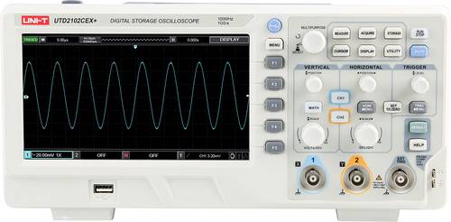 Uni-T UTD2102CEX+ Digital-Oszilloskop 100MHz 64 kpts 1St.