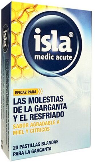 Isla Medic Acute Soft Honey and Citrus 20 Lozenges