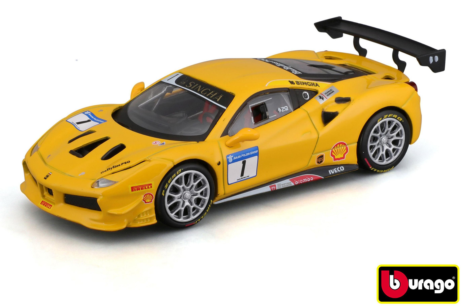 Bburago Ferrari Racing 488 Challenge 2017 Schaalmodel 1:43