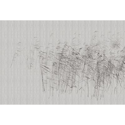 Fototapete LIVING WALLS "Walls by Patel At The Pond", grau, B:4m L:2,7m, Vlies, Tapeten, Vlies, Wand