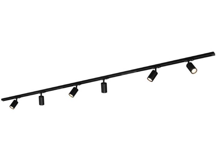 BRILONER Rail - Railverlichting set - opbouwspots - 3x 230V - 6x GU10 spots - draaibaar - 225cm - zwart
