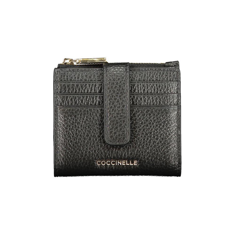 Coccinelle Schwarze Leder Damenbörse