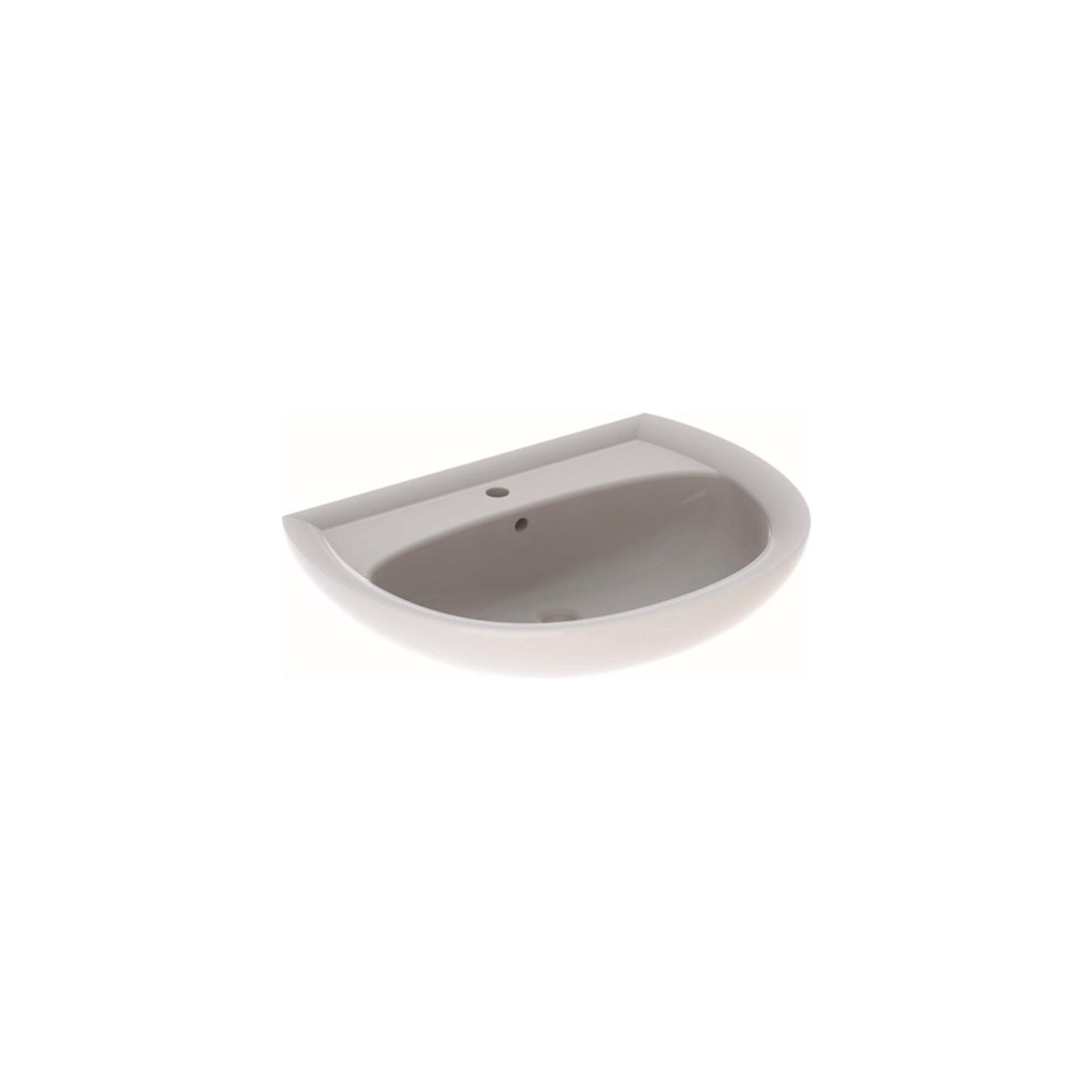 Geberit Waschtisch Renova 65x51cm, beige, m Hahnloch, mit Überlauf (223065080)