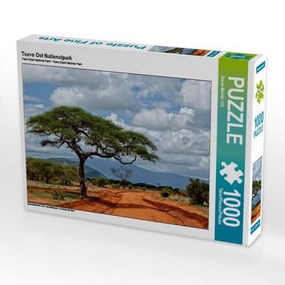 CALVENDO Puzzle Tsavo Ost Nationalpark | 1000 Teile Lege-Größe 64x48cm Foto-Puzzle für glückliche Stunden