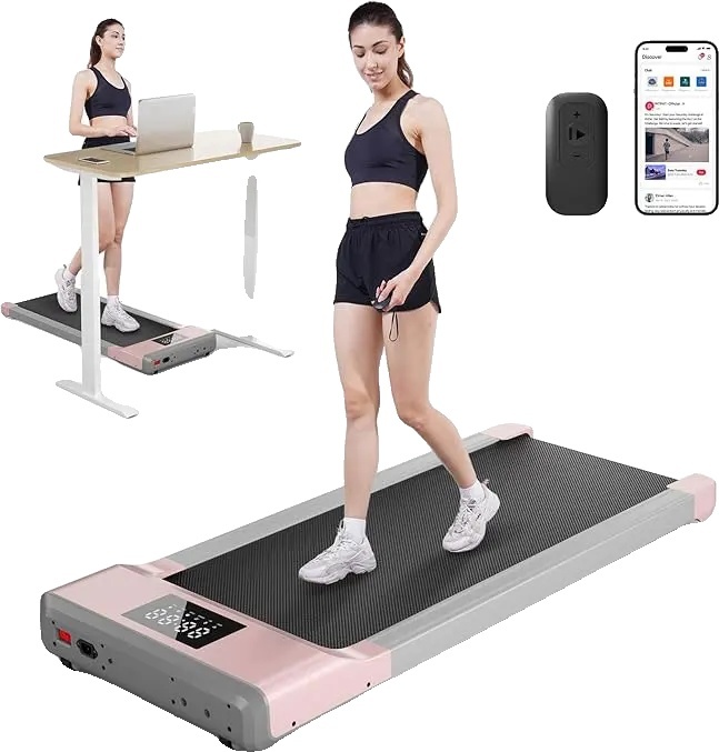 Laufband Walking Pad, 2,5 PS Motor, 136 kg Tragfähigkeit, gold