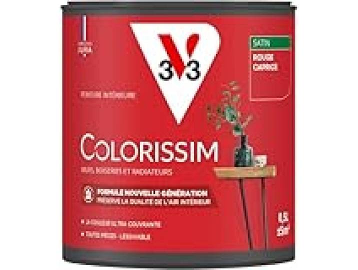 V33 Peinture multi-supports Colorissim® Rouge caprice satin 0,5L