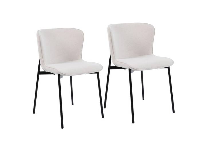Svita Esszimmerstuhl Mary 2er Set, Beige, 50x81x50 cm, Esszimmer, Stühle