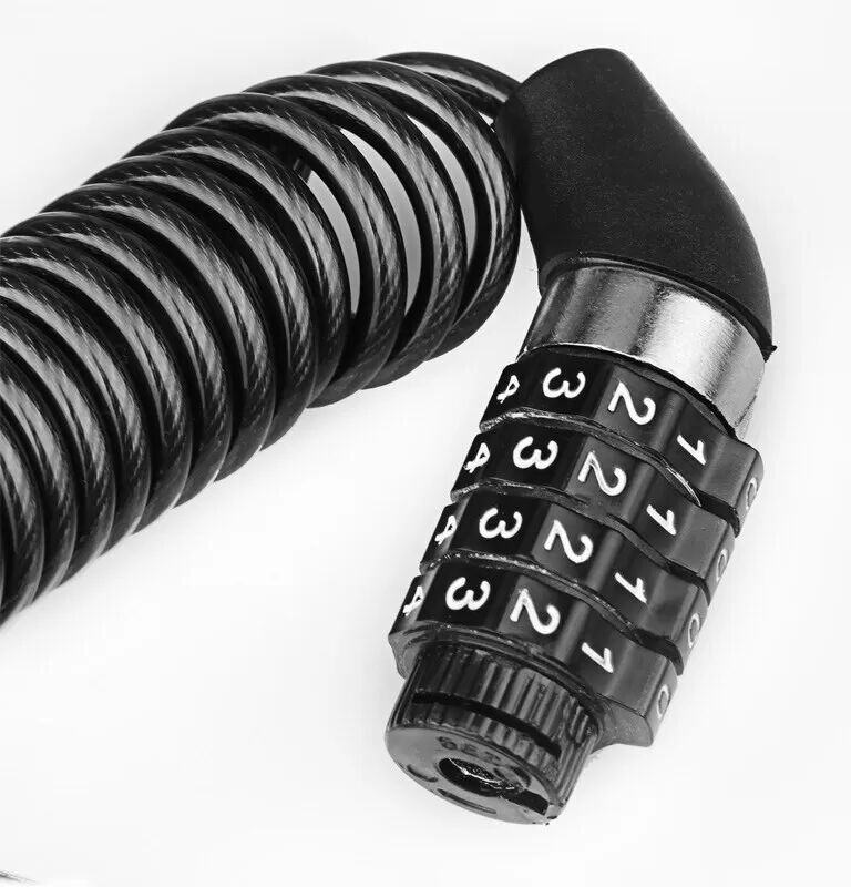 INF Cadenas à code antivol vélo 4 chiffres
