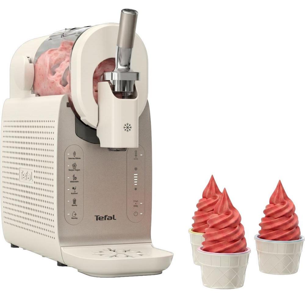 Tefal Freezi, 16-in-1 Instant Softeis- & Slushmaschine, Softeis-Maschine, 1 l, Silber, 246 mm, 526 mm, 503 mm