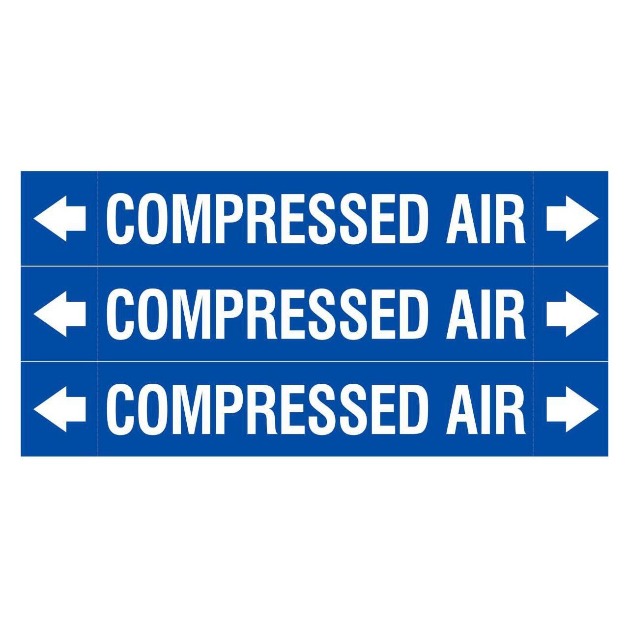 Brady ASME - Rohrmarkierer - Compressed Air (ASMEPM-37X230MM-COMPRESSED AIR)