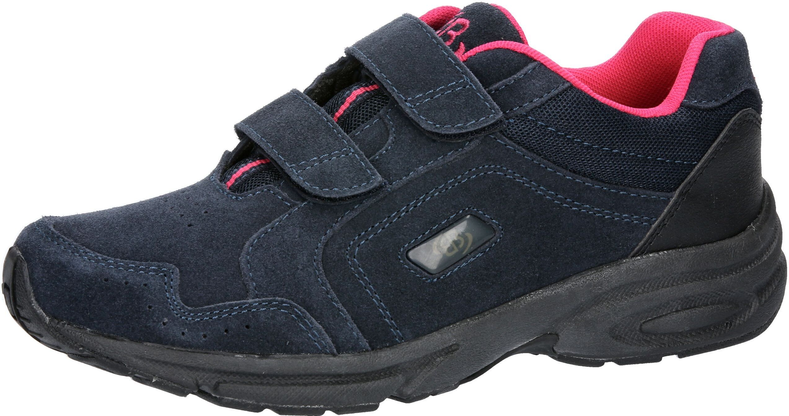 Sneaker BRÜTTING "Sportschuh und Freizeitschuh Circle V", Damen, Gr. 40, blau, Veloursleder, Schuhe Sneaker