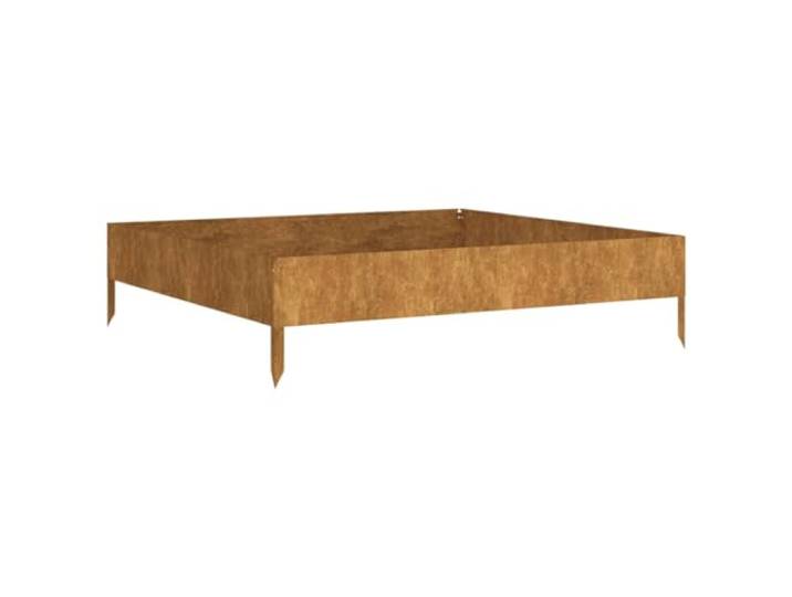 vidaXL Plantenbak verhoogd 100x100x26 cm cortenstaal