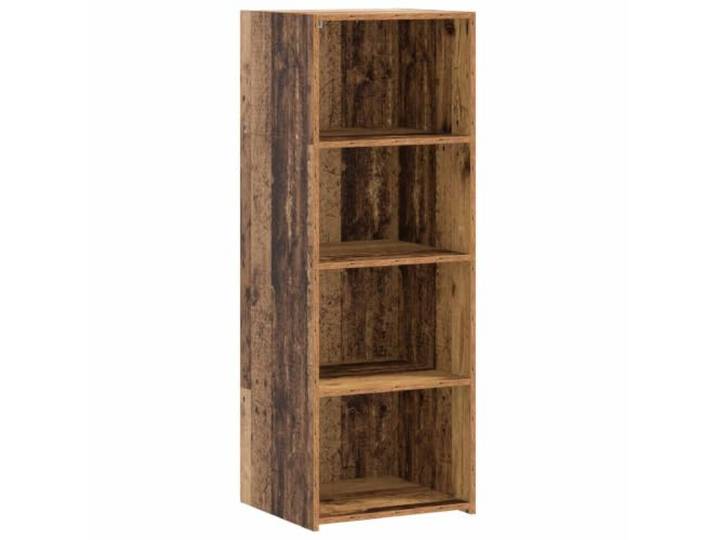 TEKGHUT Highboard Altholz 45 x 41 x 124 cm Holzwerkstoff Glatte blickdichte Oberfläche, robuste Regalböden, viel Stauraum, für Wohnzimmer und Flur, leichte Pflege mit feuchtem Tuch