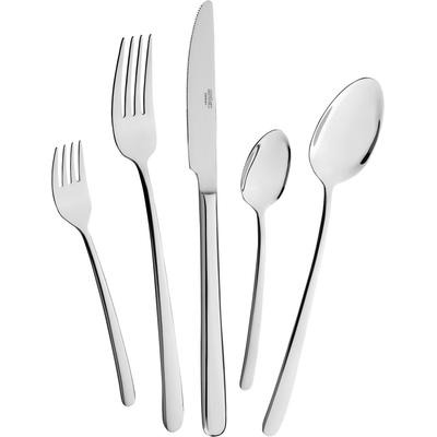 Besteck-Set MULEX "Besteck Modica", silber (silberfarben), 30 Stk., Chromstahl, Essbesteck-Sets, ein Besteck von zeitloser Schönheit