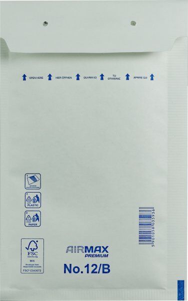 Airmax Boblekuvert   12/b-W2   120x215 Mm   Hvid